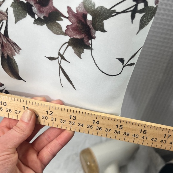 Charlotte Russe White and Black Floral Strapless Dress- size L - Picture 7 of 9